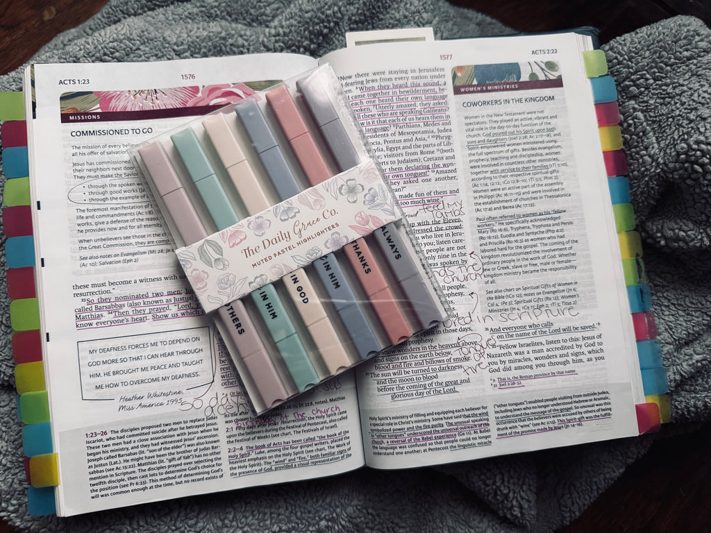 Muted Pastel Bible Study Highlighters