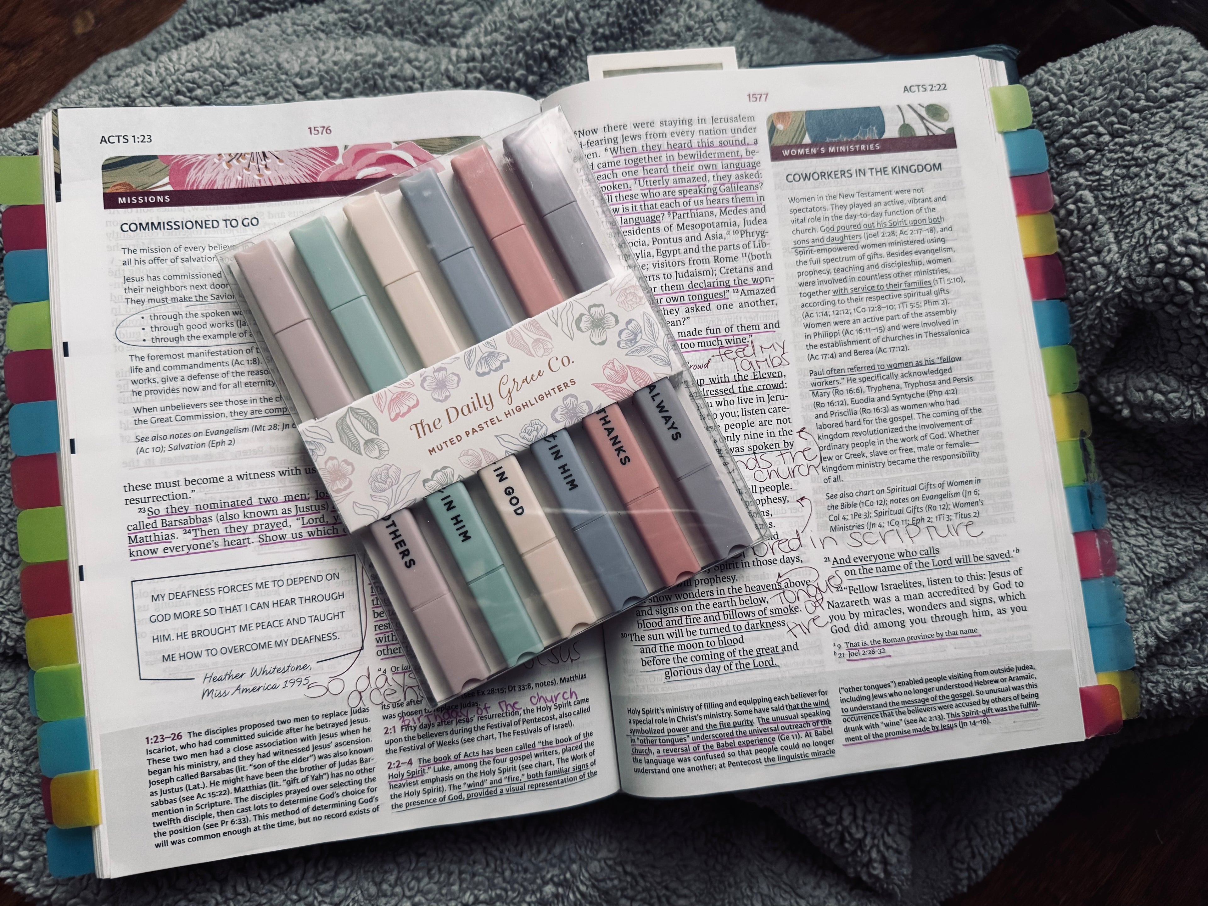 Muted Pastel Bible Study Highlighters